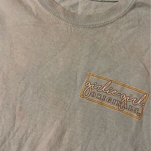 Buckle Girl Originals Embroidered Light Sage Tee